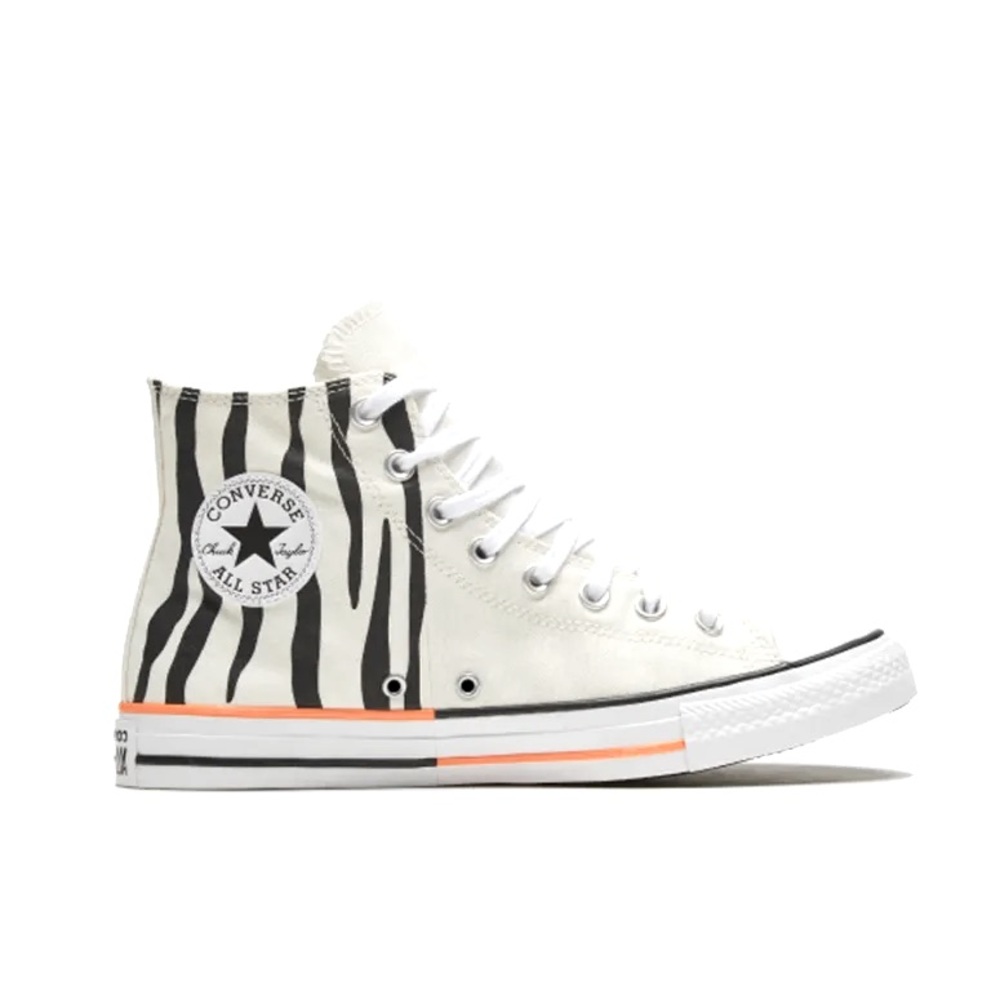Converse CTAS Canvas Unisex High-top White And Black Zebra  Size 7